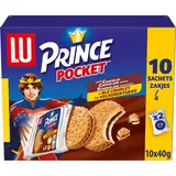 Biscuits fourrés au chocolat au blé complet PRINCE LU, paquet 400g