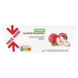 Dessert fruitier de pommes allégée en sucres PRIX MINI - coupelles 4x100g