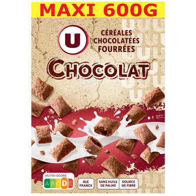 Céréales chocolatées et fourrées au chocolat - 600g