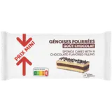 Génoises fourrées goût chocolat PRIX MINI x5 175g