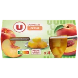 Coupelles de fruits à la pêche  x4  -  260g