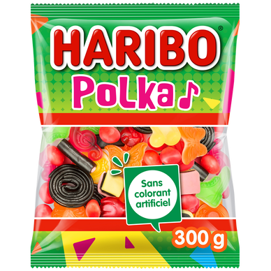 Bonbon Polka HARIBO, sachet 300g