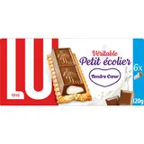Biscuits barre nappés de chocolat au lait tendre coeur Petit Ecolier LU - Paquet de120g