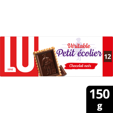 Biscuits petit beurre chocolat noir Petit Ecolier LU - Paquet de 150g