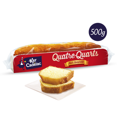 Gâteau Quatre-quarts pur beurre KER CADELAC - 500g
