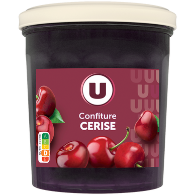 Confiture de cerise 50% de fruits  pot de 370g