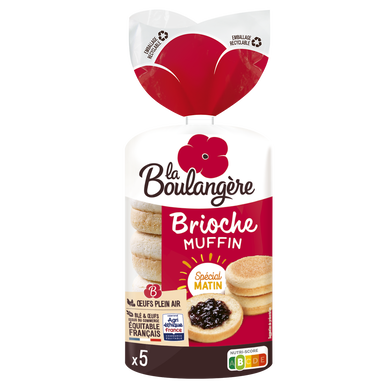 Brioche muffin LA BOULANGERE x5 250g