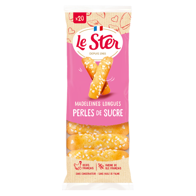 Madeleines longues pépites de sucre LE STER  x20 - 250g