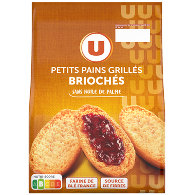 Petits pains grillés briochés - 225g