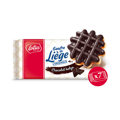 Gaufre de Liège chocolat LOTUS x7 sachets paquet 363g