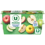 Dessert fruitier coupelle pomme sans sucre ajouté 12x100g