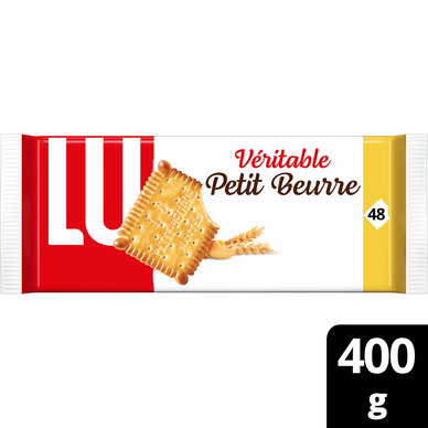 Biscuits céréaliers pur beurre, Véritable Petit Beurre, LU, Paquet 400g