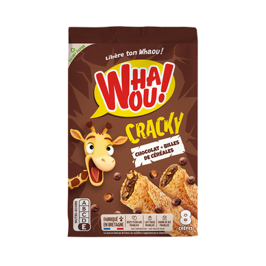 Crêpes chocolat et céréales CRACKY WHAOU! x8 - 256g