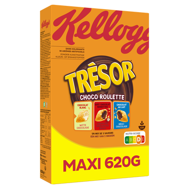 Céréales Trésor KELLOGG'S Choco-Roulette - 620g