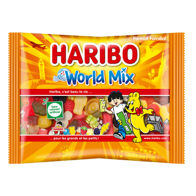 Assortiment de bonbons World Mix HARIBO, 500g