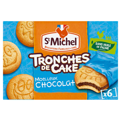 Gâteaux Tronche de cake chocolat - ST MICHEL - x6 - 175g
