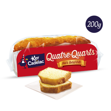 Gâteau Quatre-quarts pur beurre KER CADELAC - 200g