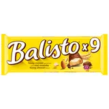 Barres chocolat Miel amandes BALISTO x9