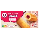 Mini gateaux fourrés fraise  5 paquets de 30g, 150g
