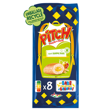 Brioche PITCH goût pomme poire  - x8 - 300g