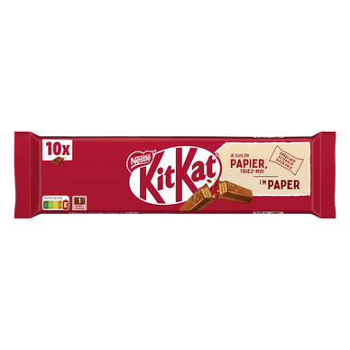 Barres de chocolat au lait KITKAT - 10 barres de 41,5g
