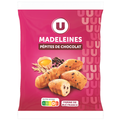 Madeleines coquilles Pépites chocolat  400g