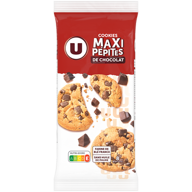 Cookies premium maxi pépites chocolat  paquet de 184g
