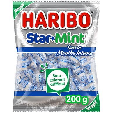 Bonbons à la mente Ricqlès Starmint HARIBO, 200g
