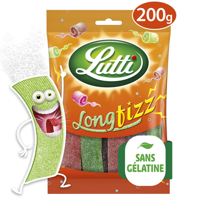 Bonbons Longfizz piquants LUTTI - Sachet de 200g