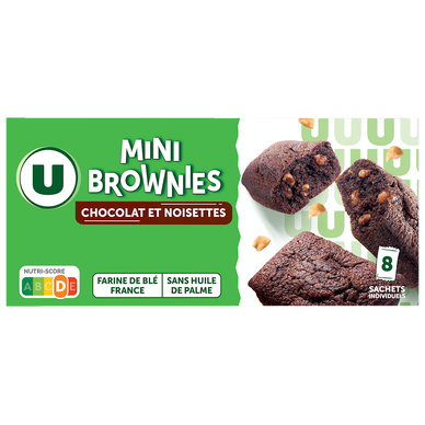 Mini brownie noisette et pépites de chocolat 240g