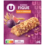 Barres de céréales figue  x6  -  126g