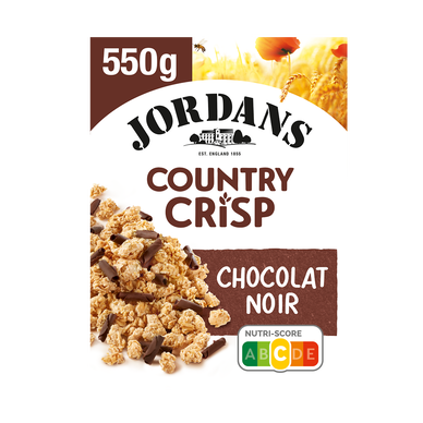 Céréales Country Crisp au chocolat noir JORDANS, 550g