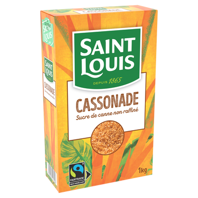 Sucre cassonade équitable SAINT LOUIS, étui bec verseur