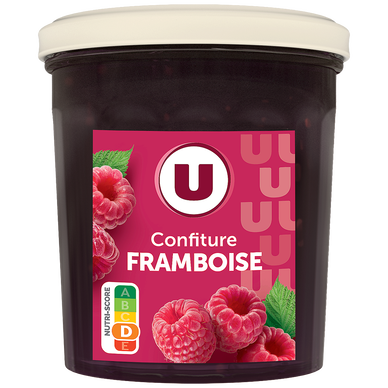 Confiture de framboises 50% de fruits  370g