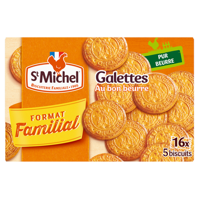 Galettes au beurre - ST MICHEL - 16x5 biscuits - 520g