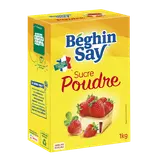 Sucre en poudre BEGHIN SAY, bec verseur de 1kg