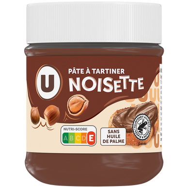 Pâte à tartiner aux noisettes sans huile de palme pot 200g