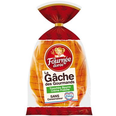Gâche des gourmands tranchée LA FOURNEE DOREE 450g