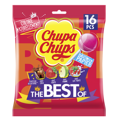 Sucettes assorties The Best Of CHUPA CHUPS, 192g