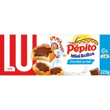 Biscuits fourrés au chocolat au lait, Pépito Mini Rollos, LU, 225g