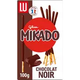 Biscuits chocolat noir MIKADO Lu, paquet 100g