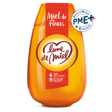 Miel de fleurs liquide LUNE DE MIEL, 500g