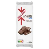 Chocolat au lait PRIX MINI, 5 Tablettes de 100g