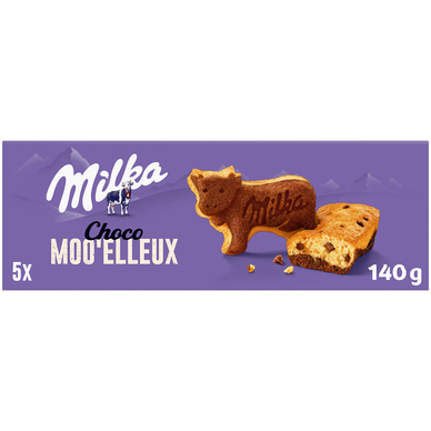 Gâteaux moëlleux aux pépites de chocolat MILKA - Boîte de 140g