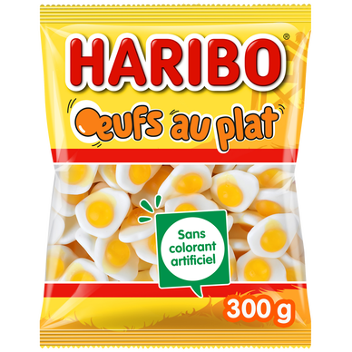 Bonbons gélifiés Oeufs au Plat HARIBO, 300g