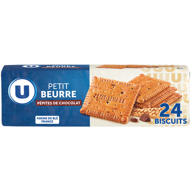 Petit Beurre aux pépites de chocolat  paquet de 200g