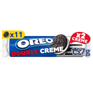 Biscuits au cacao Double Crème OREO, 11 biscuits 157g