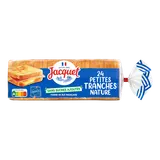 Pain de mie Petites Tranches Nature Sans Sucres Ajoutés JACQUET - x24tranches - 450g