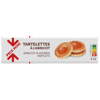 Tartelettes à l'abricot PRIX MINI - 200g