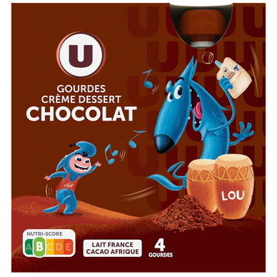 Crème dessert chocolat  4x85g, 340g